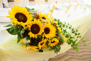 wedding decoration sunflowers
