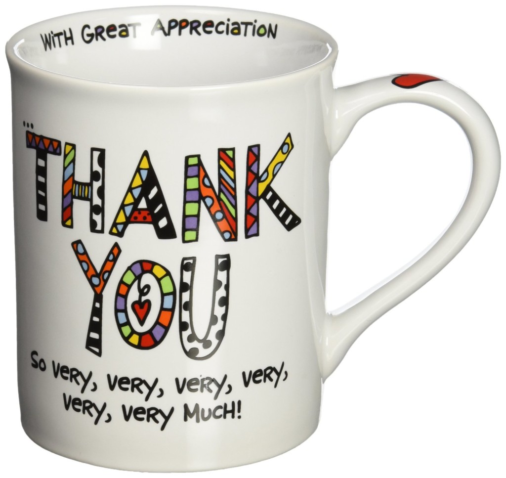 thank you mug