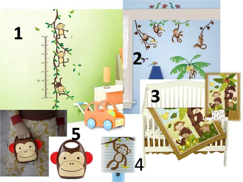 monkey nursery decor