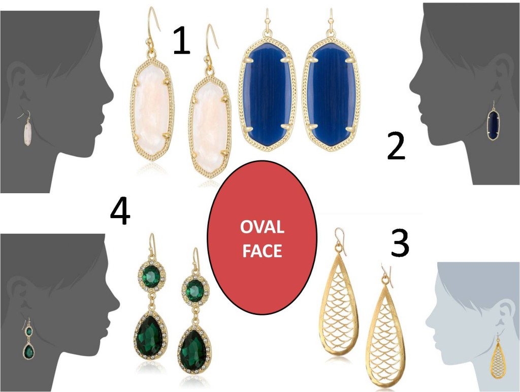 oval face earrings