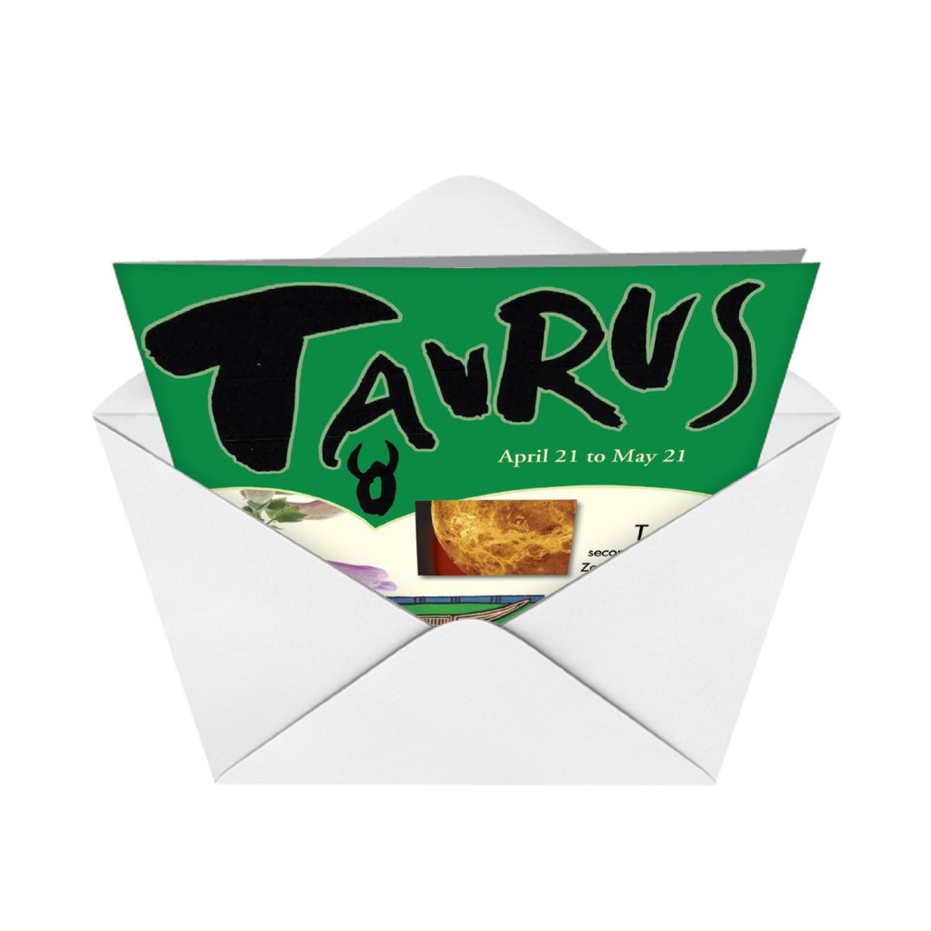 taurus greeting card