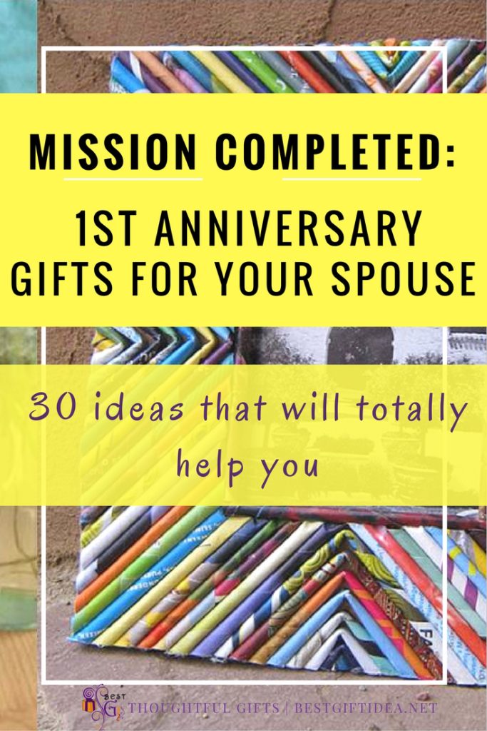 first anniversary gift ideas for your spouse
