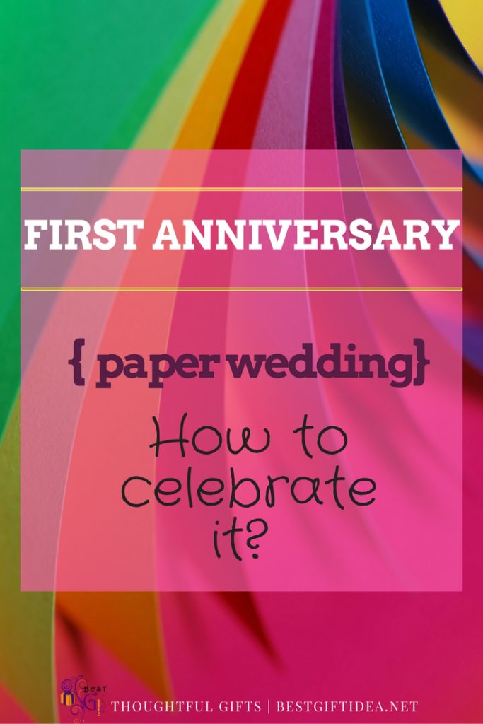 paper wedding anniversary ideas