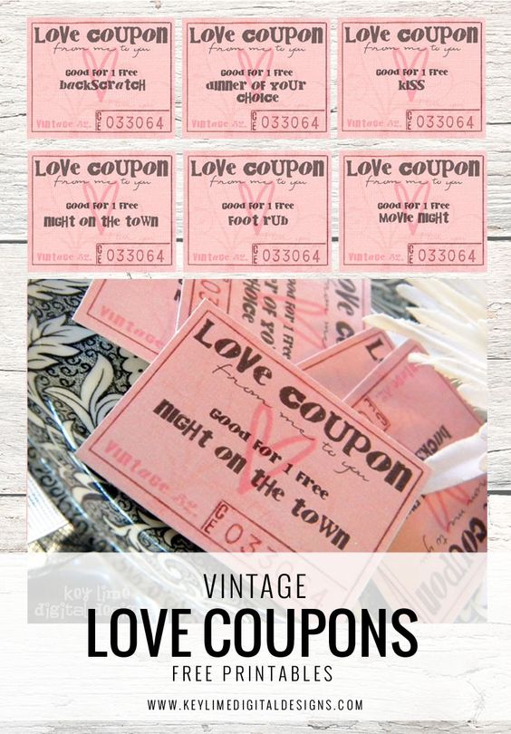 first anniversary love coupons