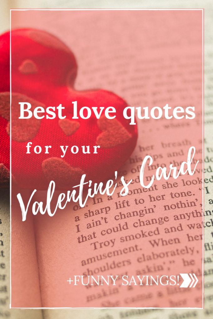 best love quotes for your valentines card