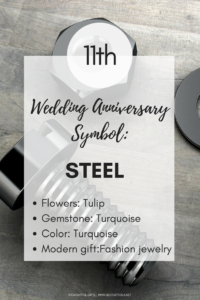 11th wedding anniversary gifts by year