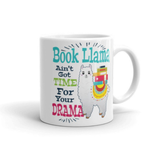 book llama mug